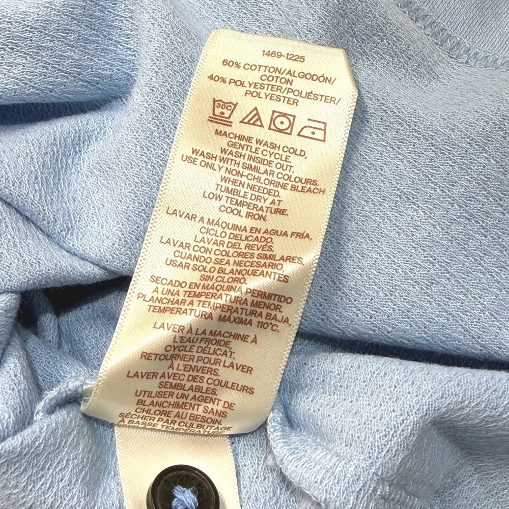 Scotch & Soda Mens Medium Short Sleeve Soft Knit Polo Shirt Blue NWT (read) - Picture 12 of 12